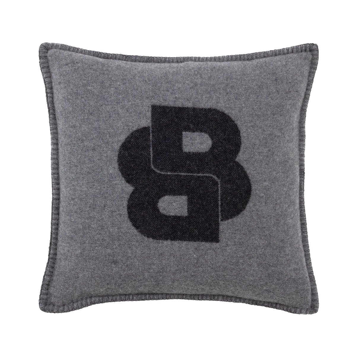 Housse de coussin en laine gris, SIGNATURE graphit, BOSS HOME