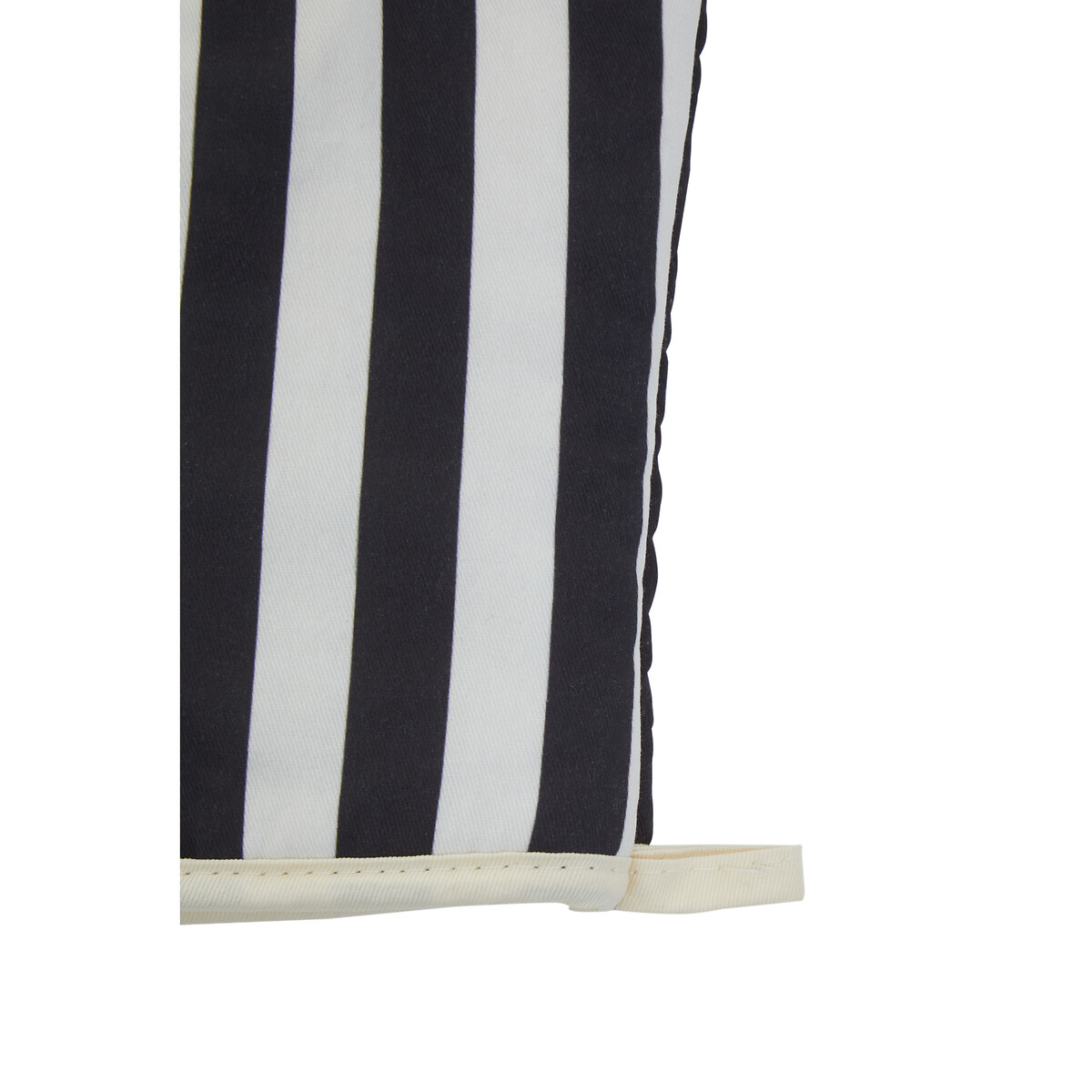 Cotton Single Oven Glove in Stripe black, SO'HOME