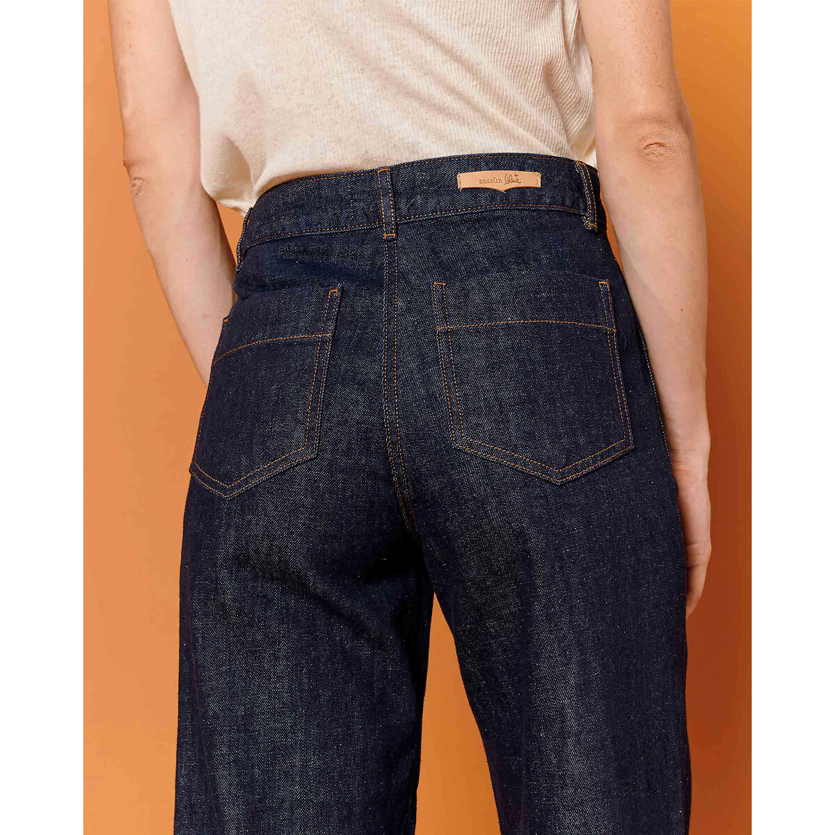 Seakey O Wide Leg, Loose Fit Jeans untreated, SESSUN
