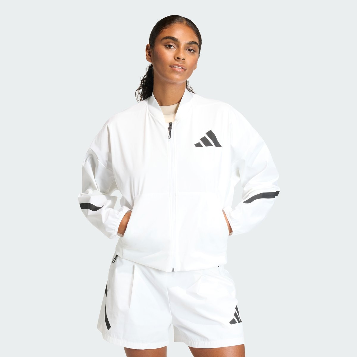 Bomber Toile Adidas Z.n.e. Bomber Toile Adidas Z.n.e. white, ADIDAS SPORTSWEAR