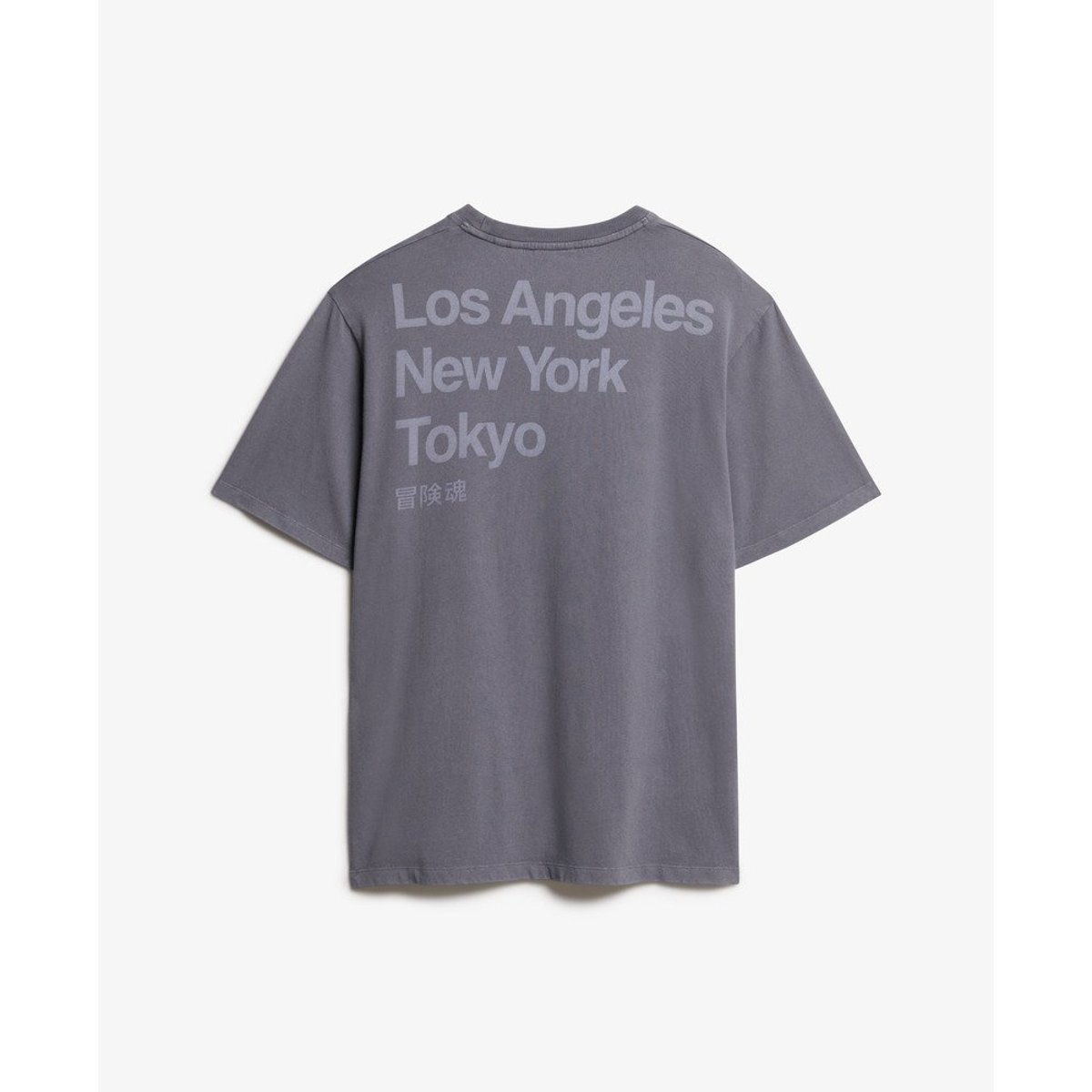 T-shirt Core Logo City gris ardoise magma, SUPERDRY