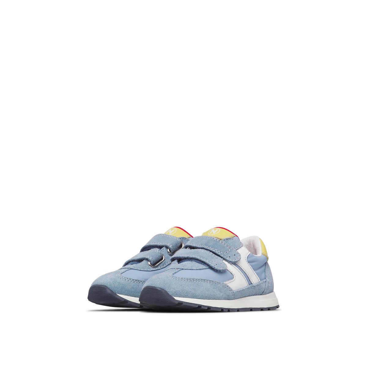 Sneakers en cuir et tissu MIBLO VL. bleu-blanc, NATURINO