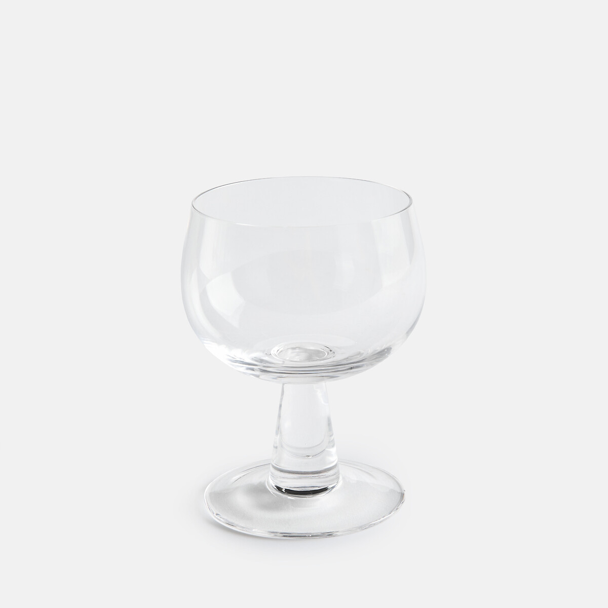 Lot de 6 verres forme ballon, pied bas, LAZIE transparent, LA REDOUTE INTERIEURS