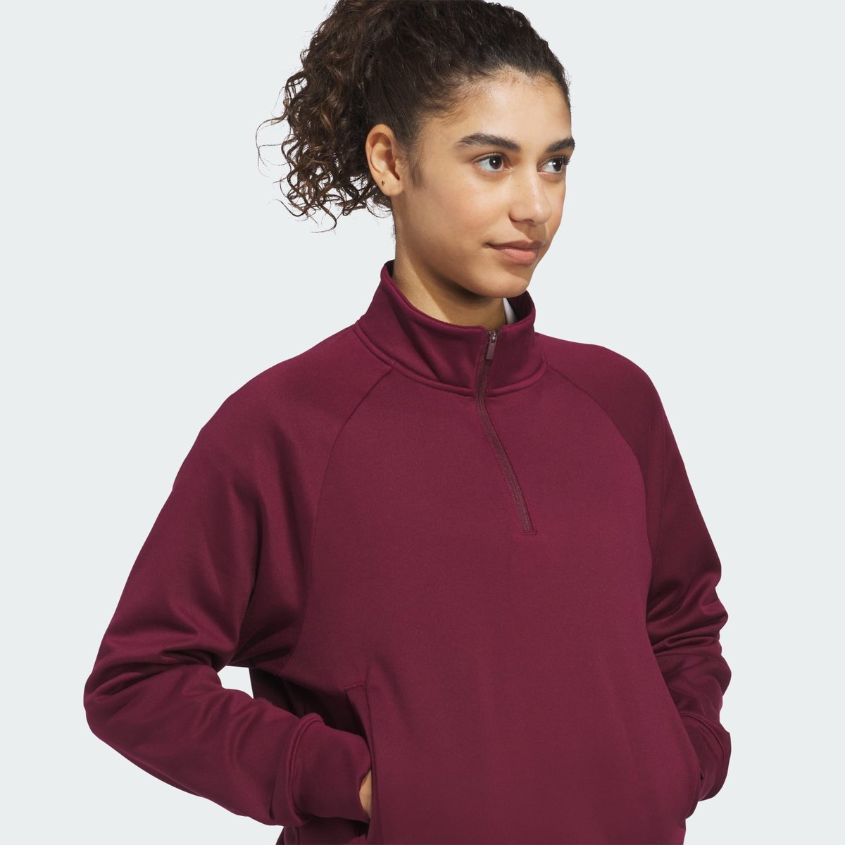 Sweat-Shirt À Capuche Zip 1/4 Ultimate365+ Climawarm Loose Sweat-Shirt À Capuche Zip 1/4 Ultimate365+ Climawarm Loose maroon, adidas Performance