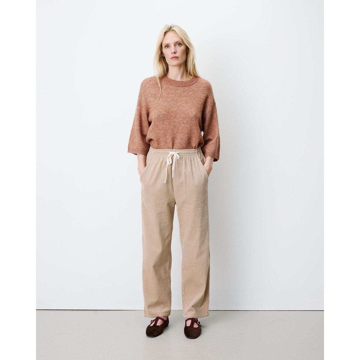 Pantalon en velours côtelé, LIBERTY beige, GRACE & MILA