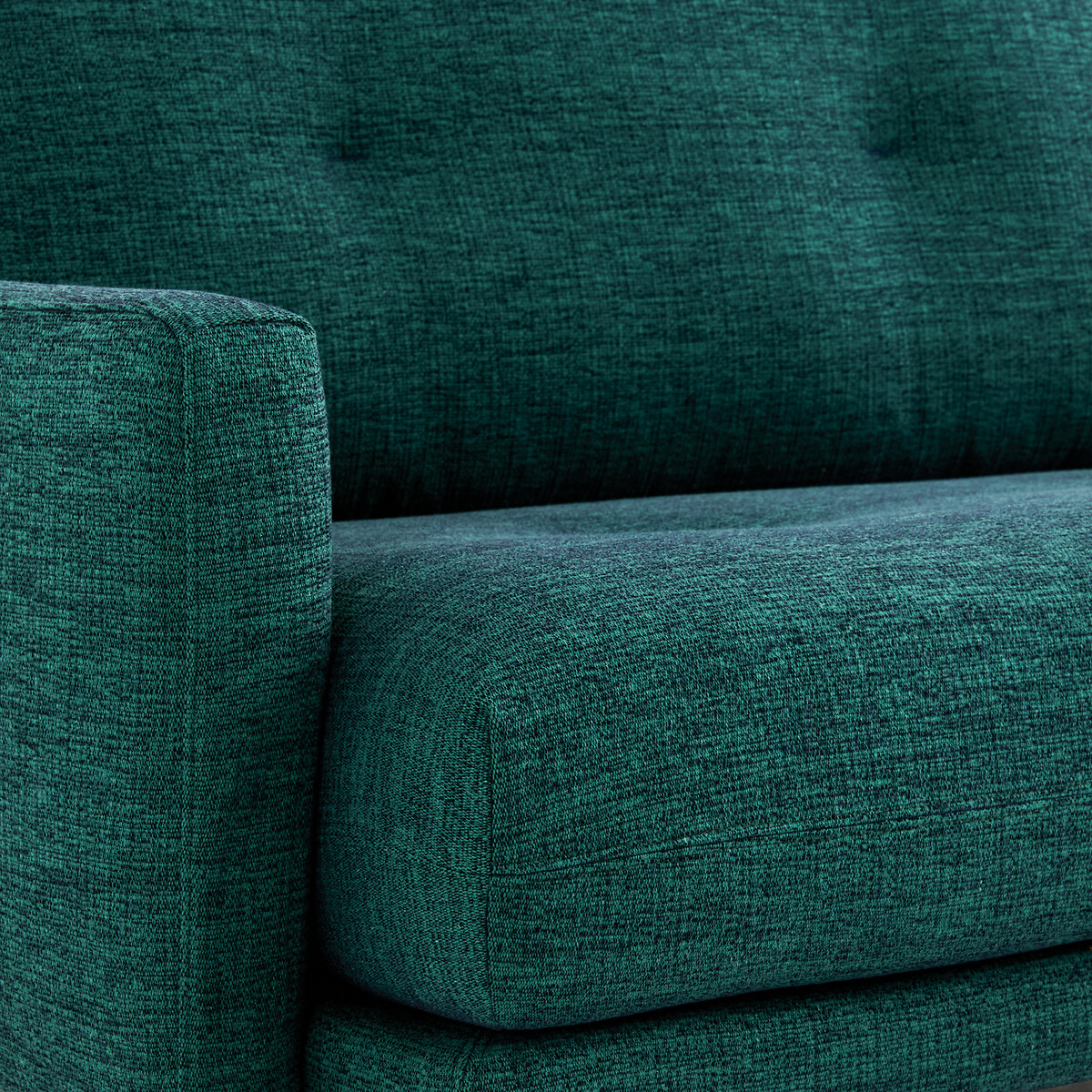 2-Sitzer-Sofa aus meliertem Stoff, DELICATO dunkelgrün, AM.PM