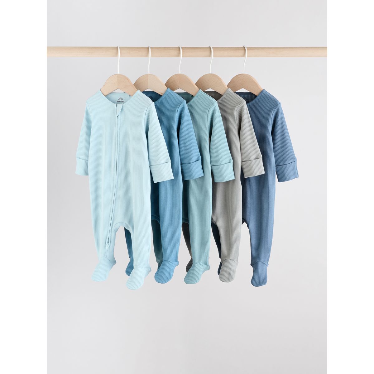 Dors-bien bébé à zip double sens bleu, NEXT
