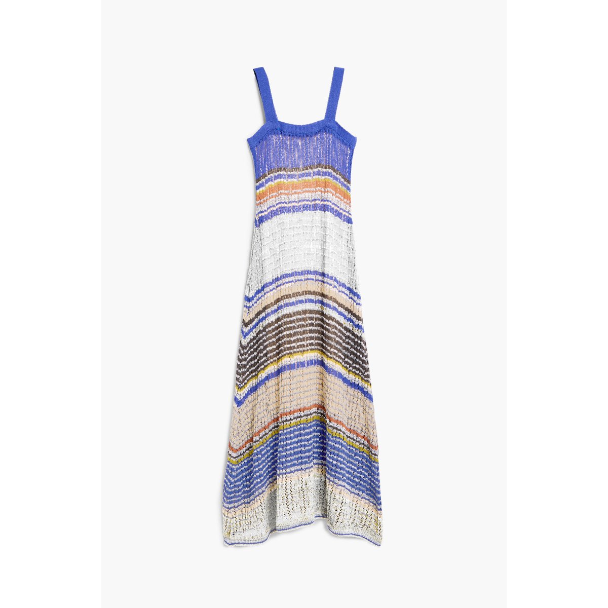 Robe longue en maille bleu, DESIGUAL