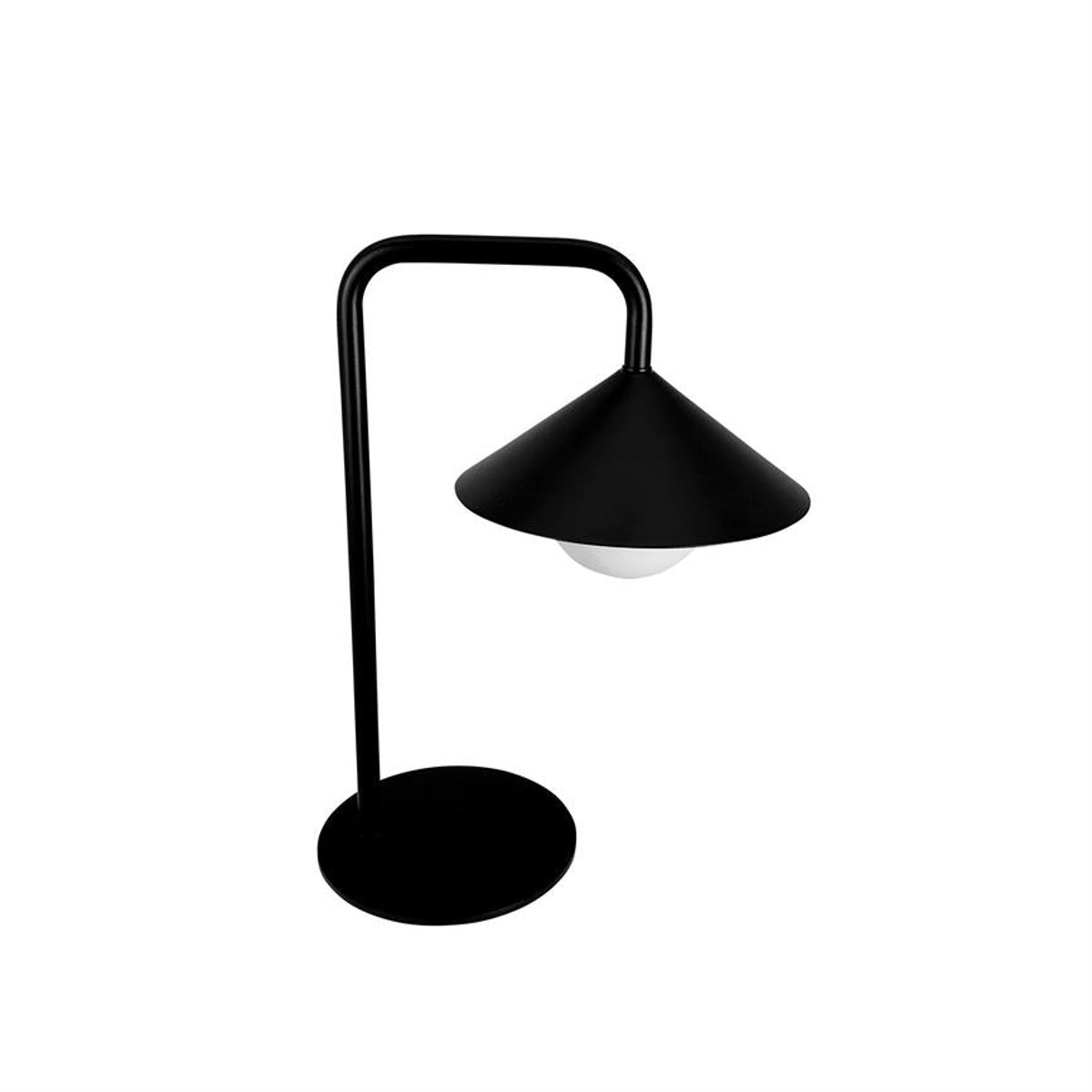Lampe de table extérieure LED à intensité variable noire NOVA - Boule lumineuse rechargeable USB-C noir, DYBERG LARSEN