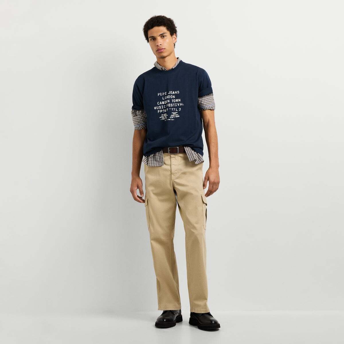 T-Shirt Coupe Regular Avec Imprimé Graphique bleu dulwich, PEPE JEANS