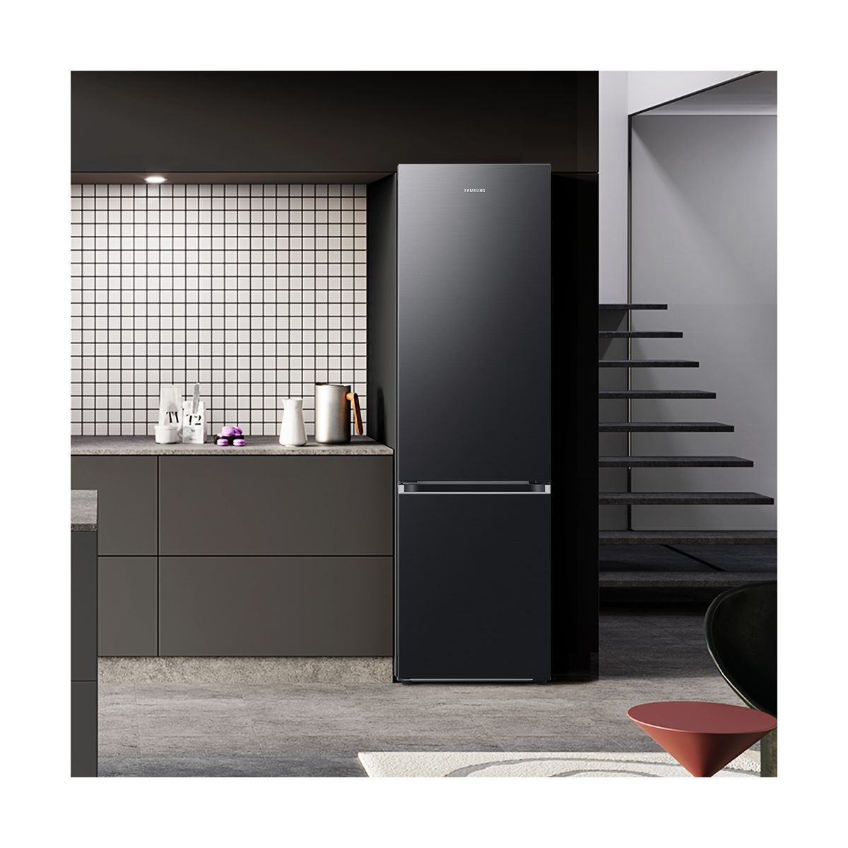 Réfrigérateur combiné RB38T607BB1 couleur unique, SAMSUNG