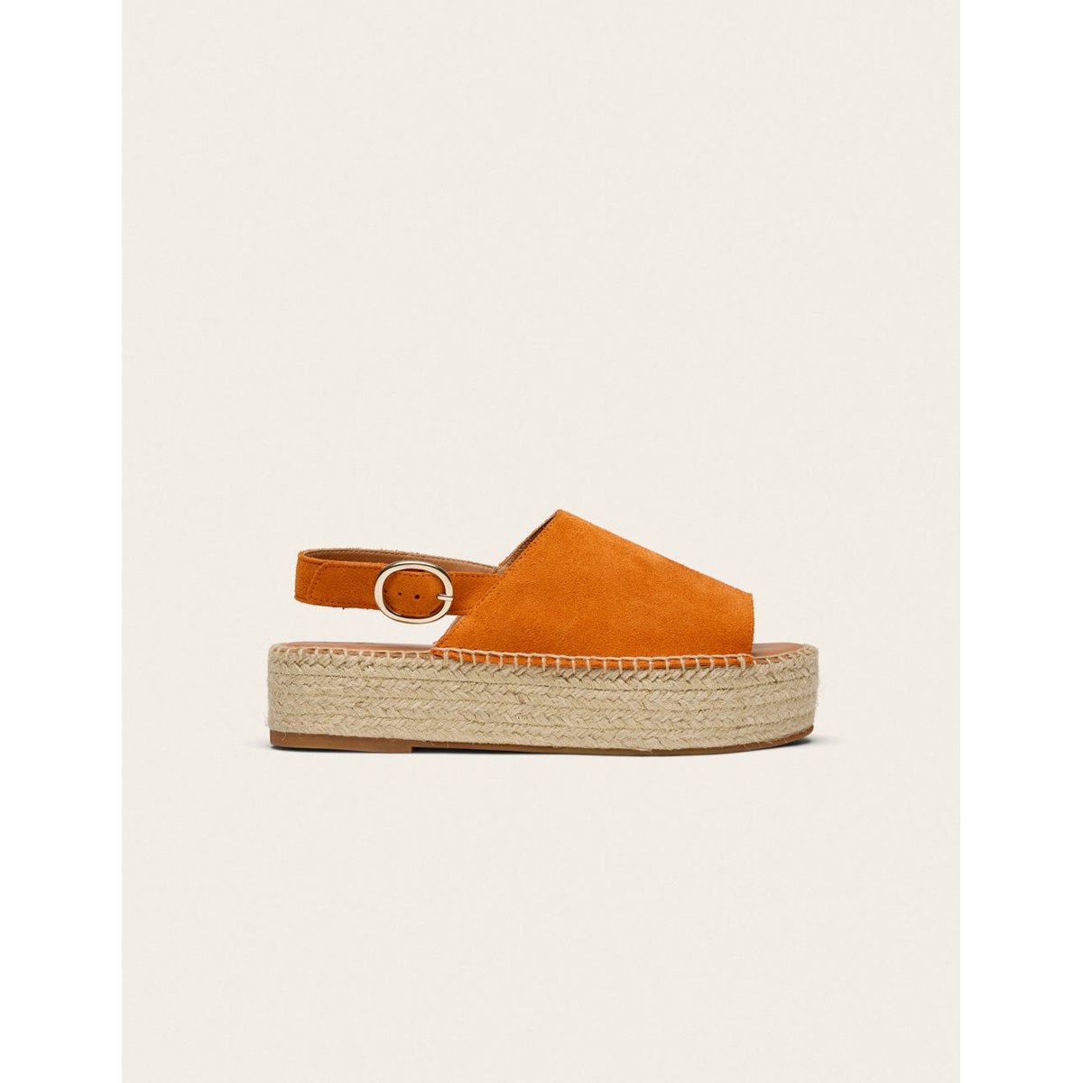 Espadrilles MAYA suède orange, ODAJE