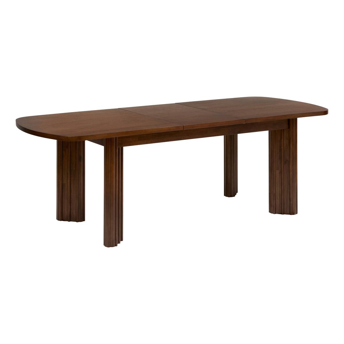 Table à manger extensible 8 places acacia massif RIKAYA marron, ATMOSPHERA