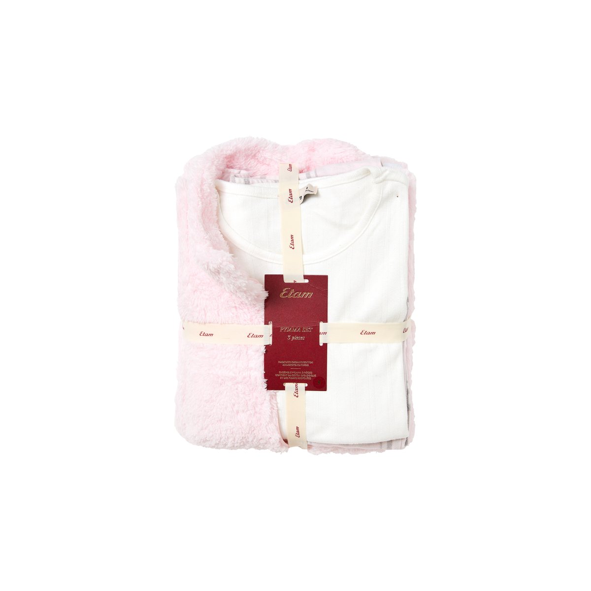 Ensemble de pyjama 3 pièces à carreaux NOOKIE rose, ETAM