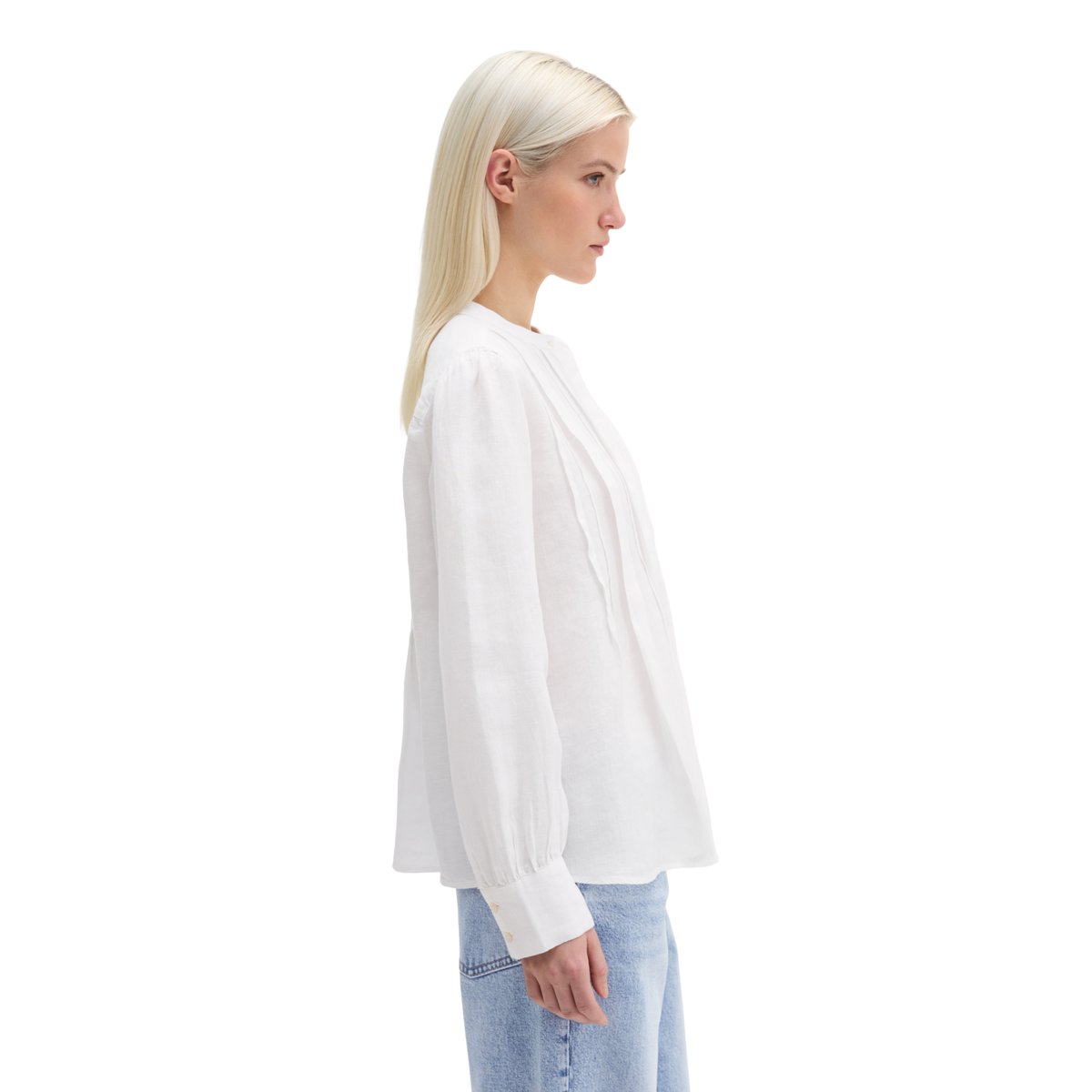 Blouse en lin A-Shape avec fonction de refroidissement naturel blanc, MARC O'POLO