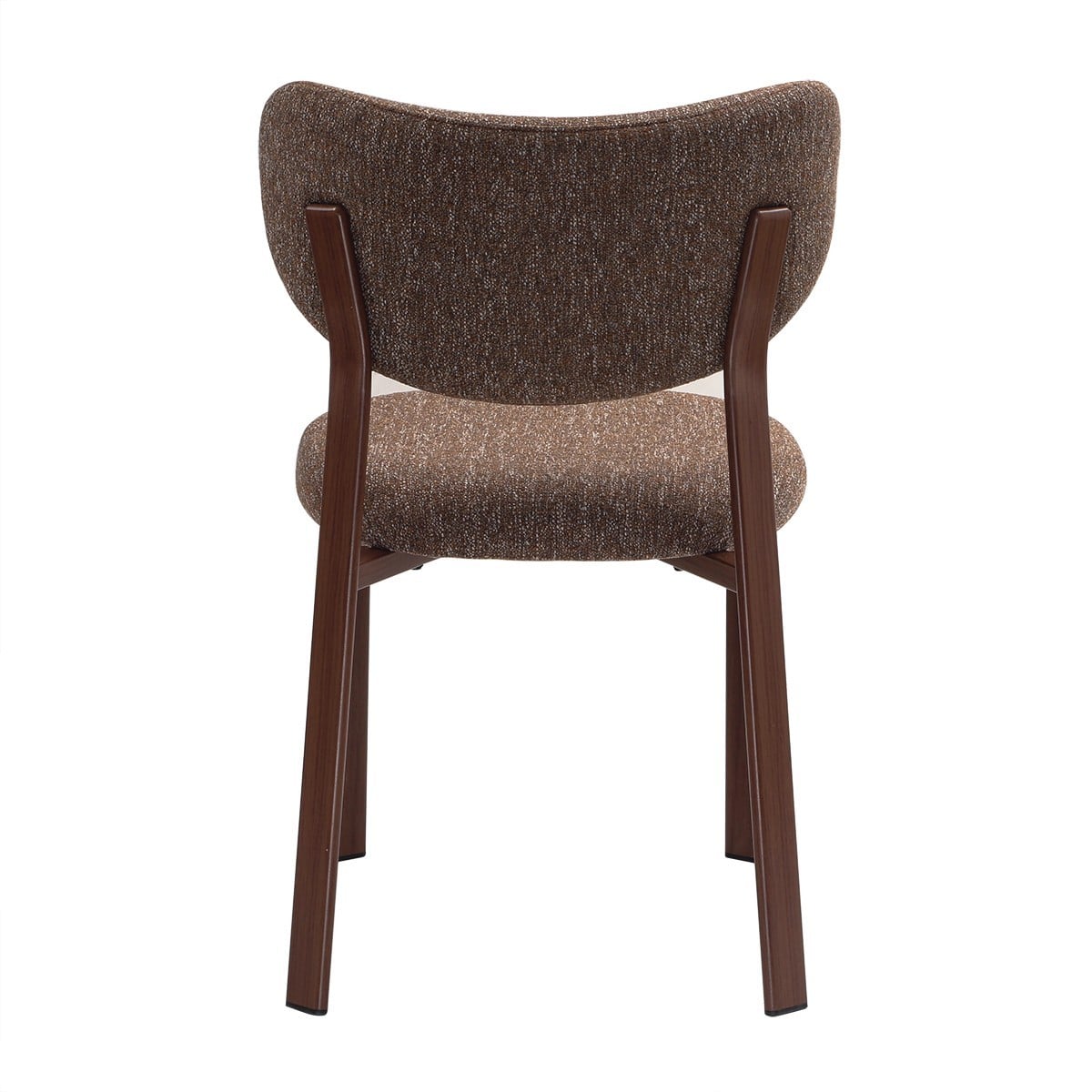 Lot de 2 Chaises en tissu OSLO marron, CALICOSY