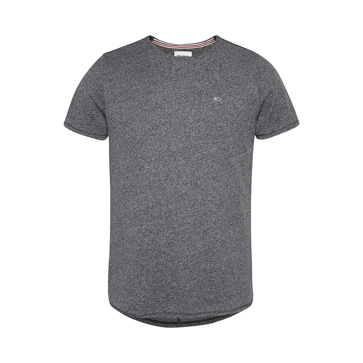 T-shirt col rond Original noir chiné, TOMMY JEANS