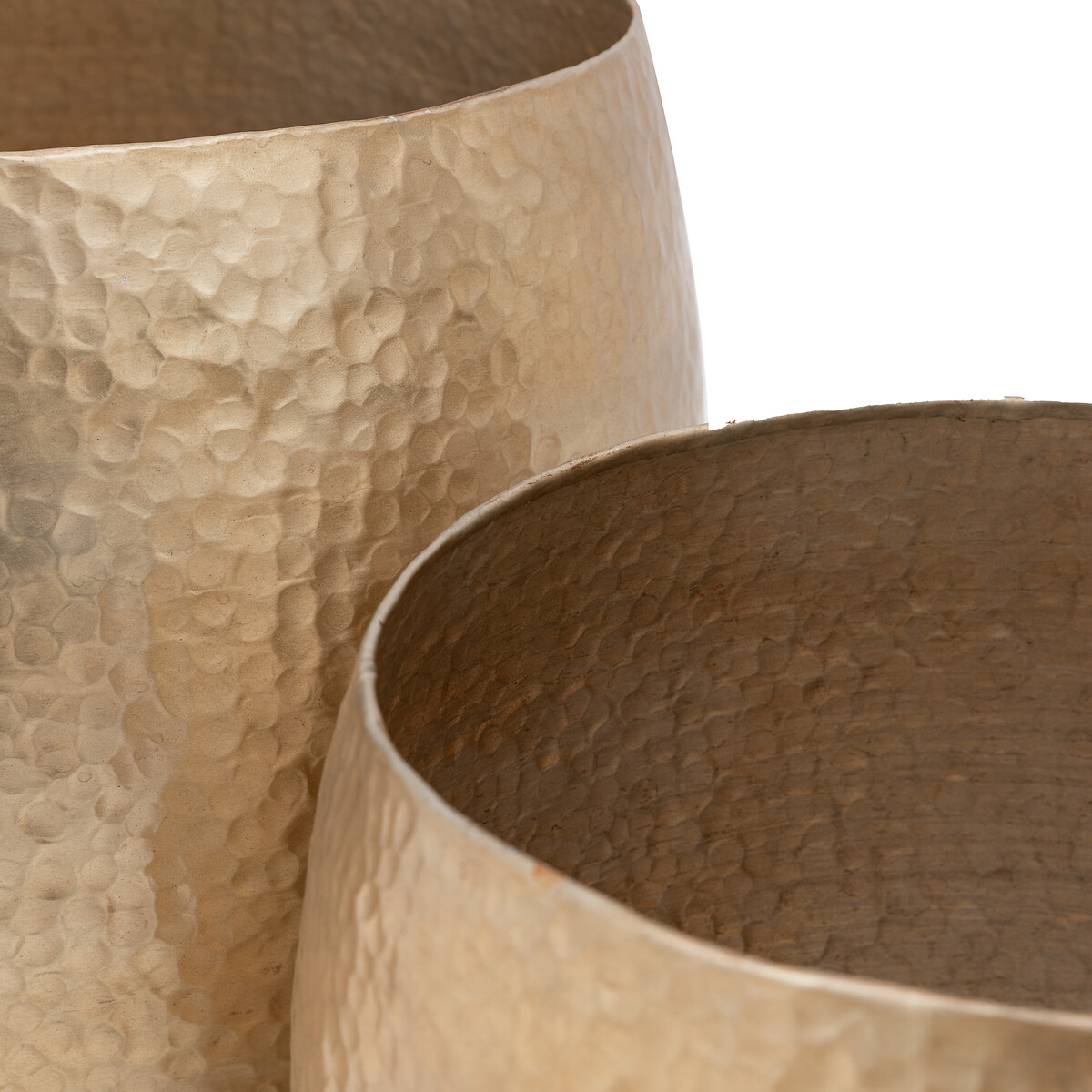 Set of 2 Cradley Metal Planters bronze, ÉDITÉ