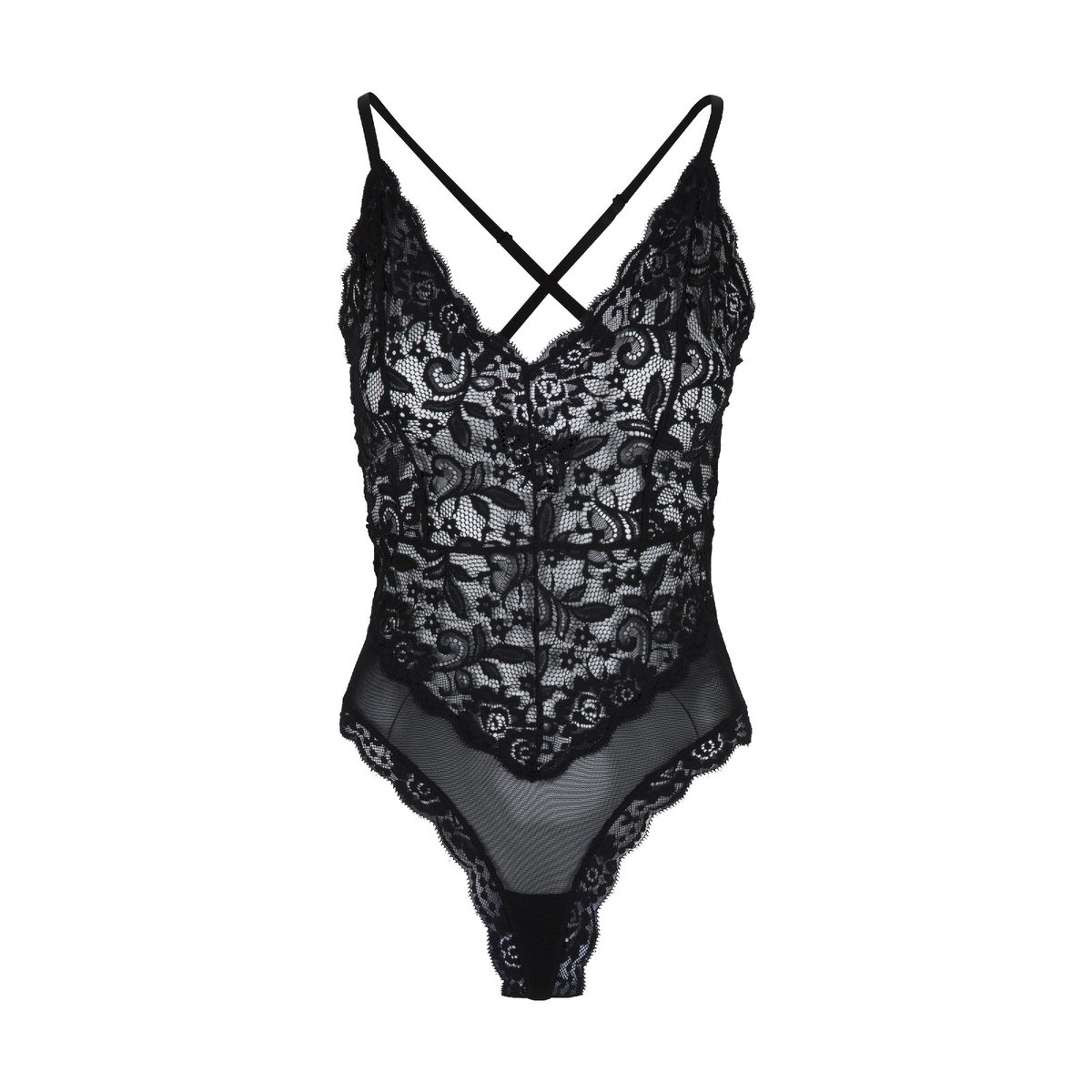 Body lace + mesh noir, LINGADORE