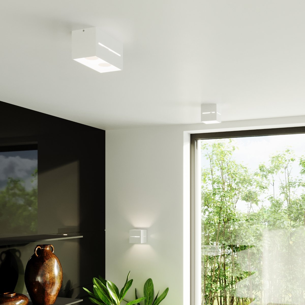 Applique Aluminium Blanc G9 2 Lobo blanc, EDEN