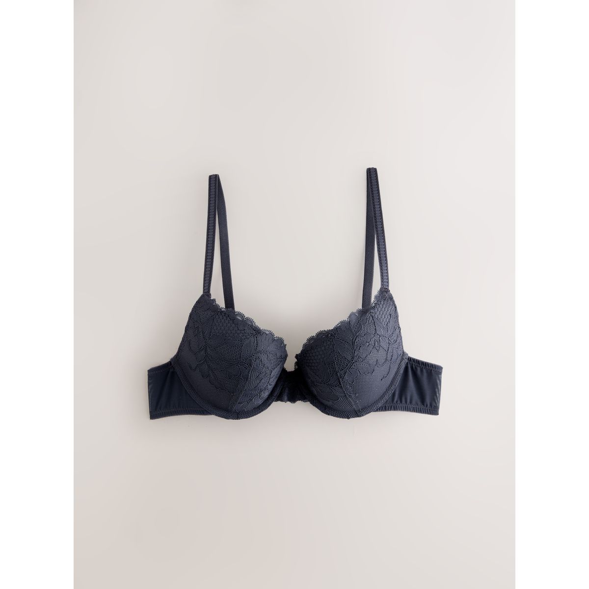 Soutien-gorge push-up dentelle, lot de 2 naturel/bleu marine, NEXT