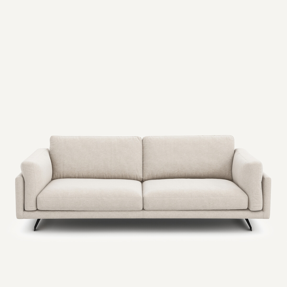 3- oder 4-Sitzer-Sofa, aus meliertem Leinen, CÉSAR elfenbein, AM.PM