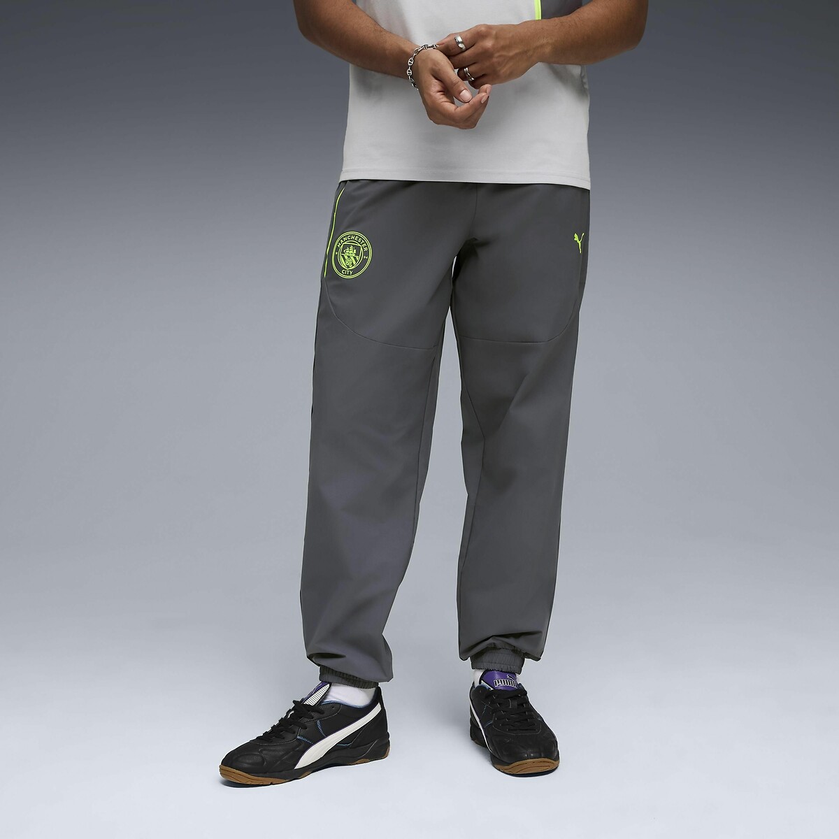 Pantalon tissé Manchester City gris foncé, PUMA