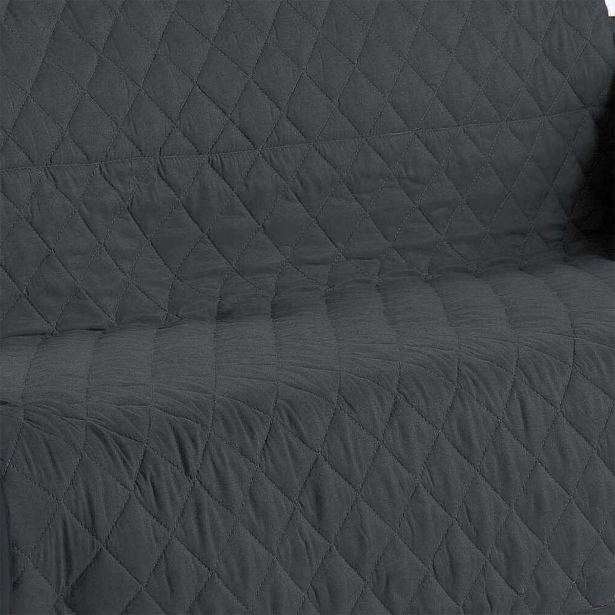 Protège Canapé 3 Places 255x175 Gris noir, DECORATIE