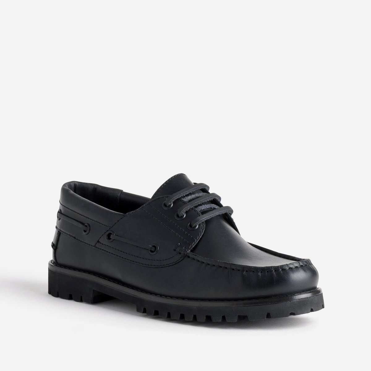 Mocassin en cuir GAETAN noir, ERAM