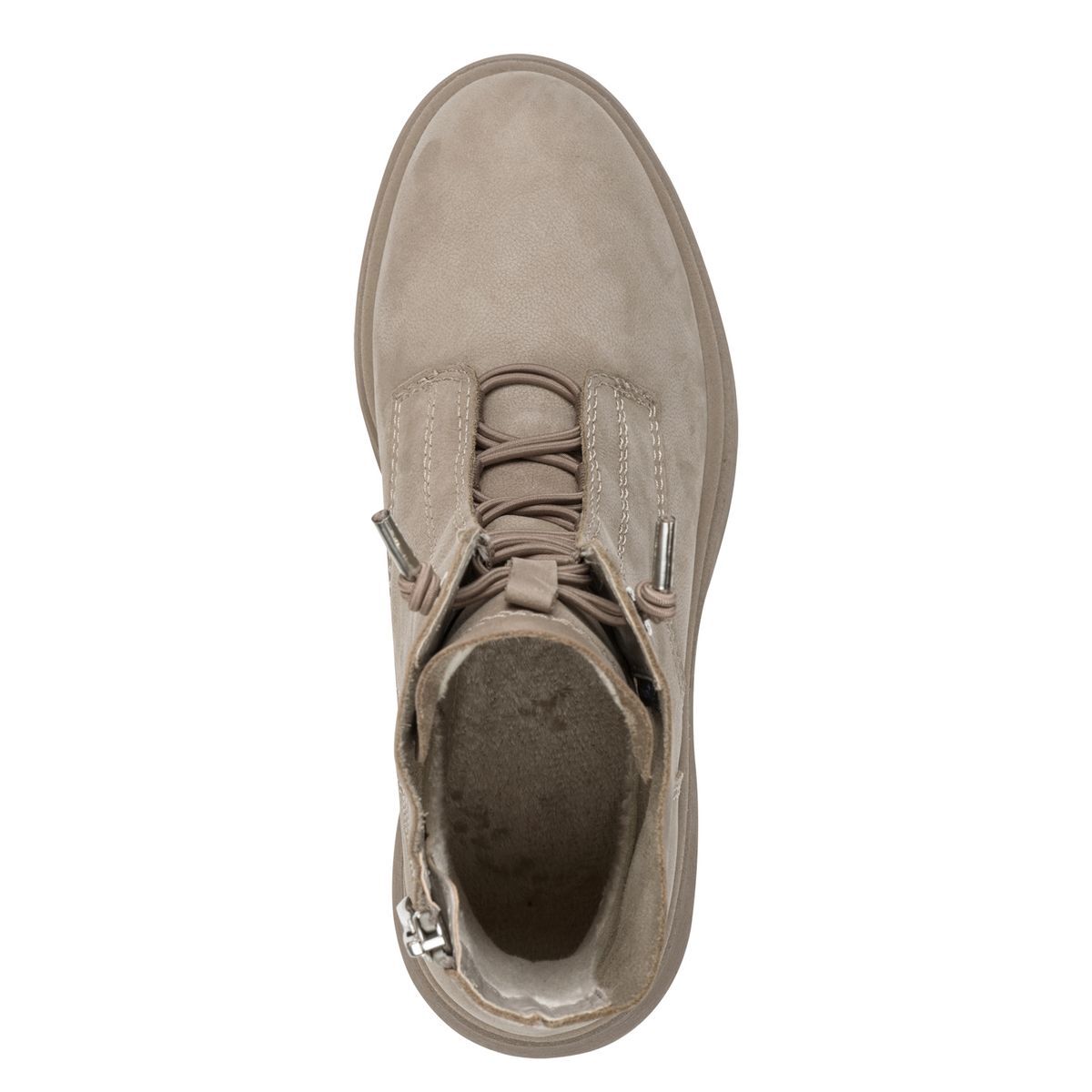 Bottine en cuir marron taupe, TAMARIS