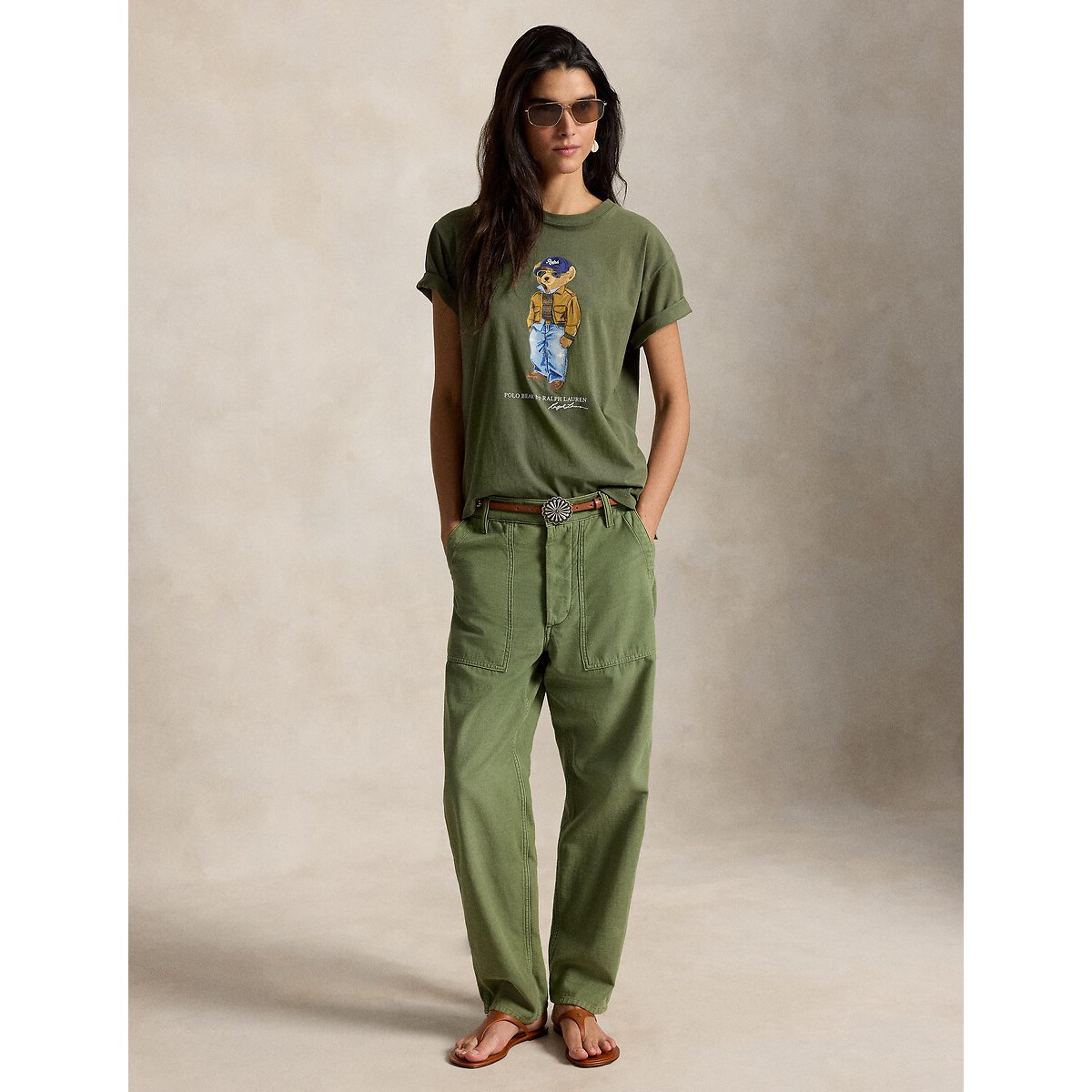 T-shirt à manches courtes, POLO BEAR kaki olive, POLO RALPH LAUREN