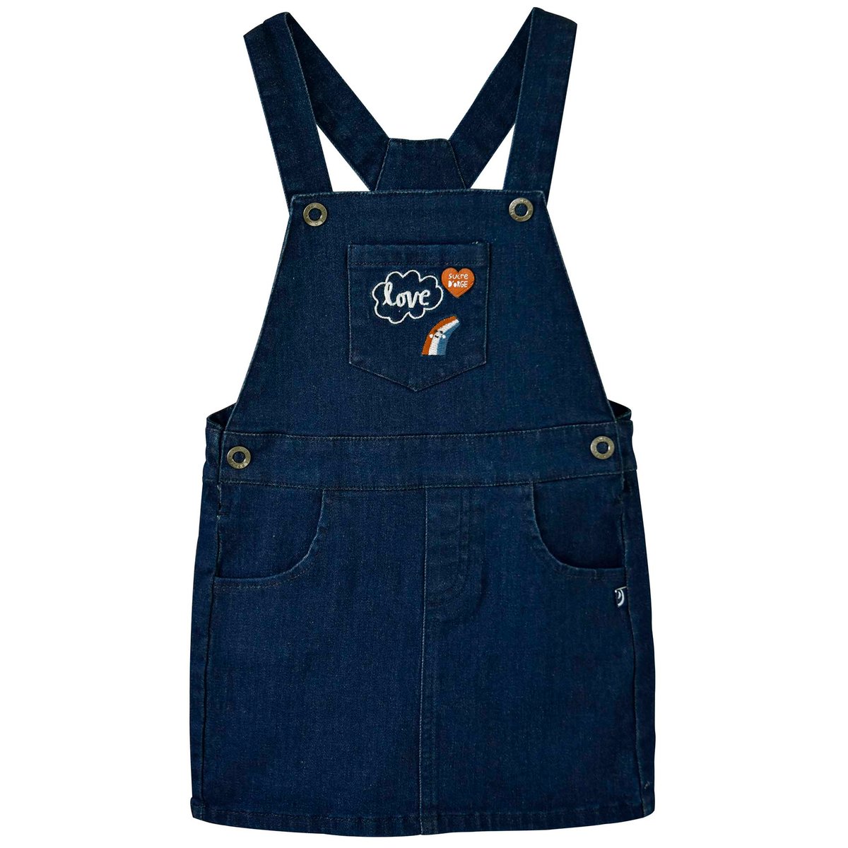 Robe jean look colorÉ bleu, SUCRE D'ORGE