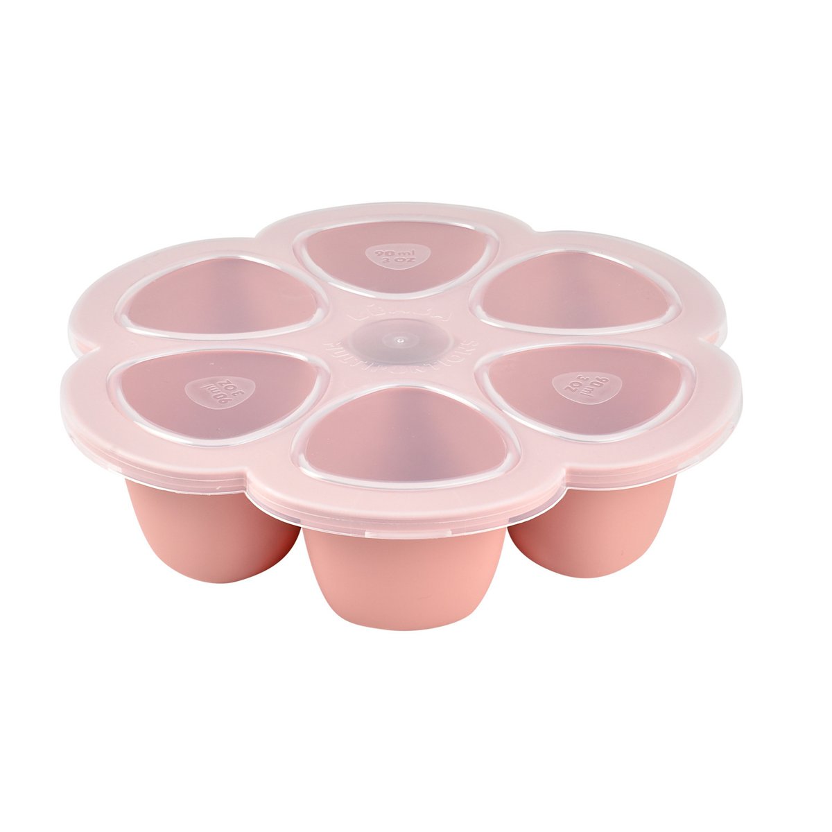 Multiportions silicone 90 ml rose, BEABA