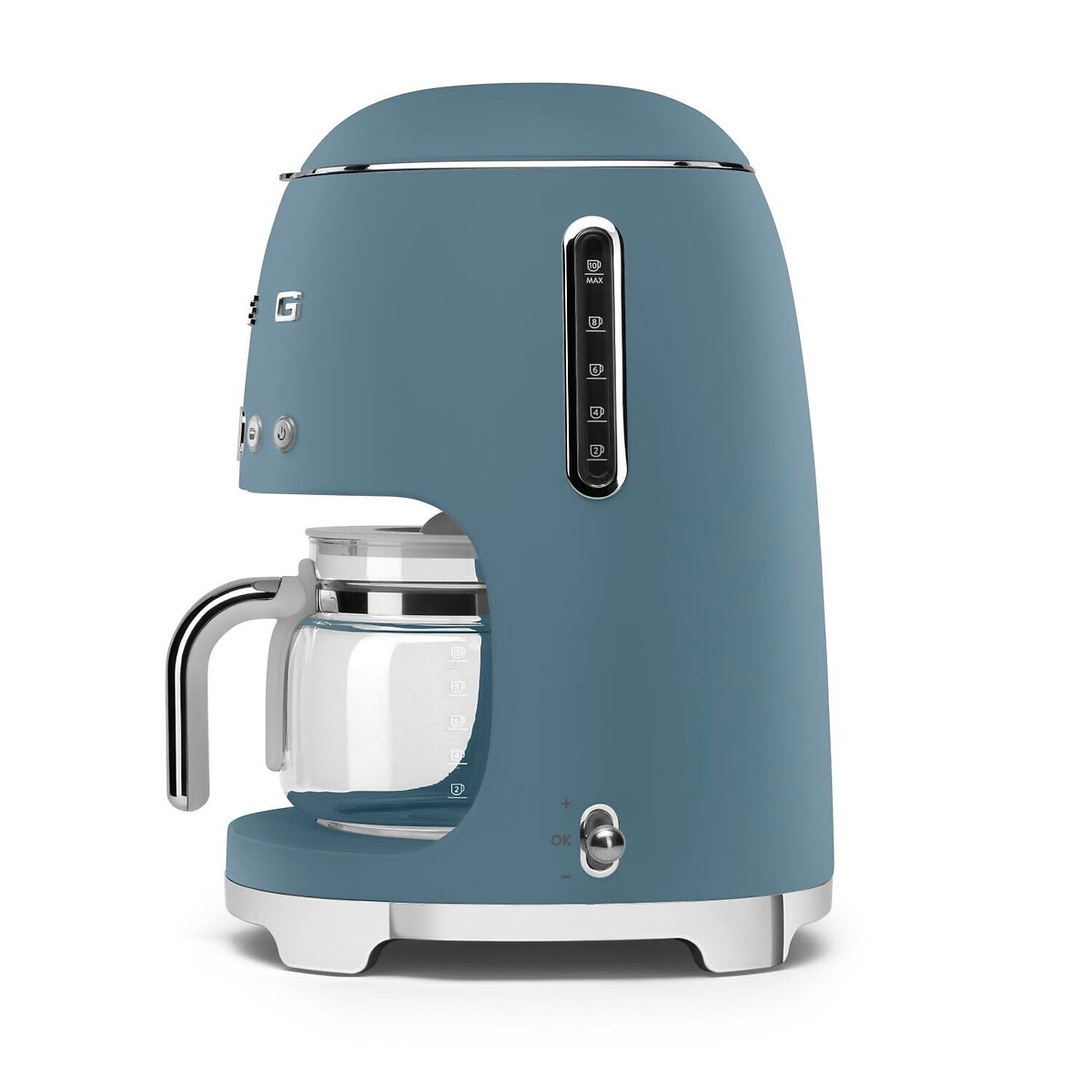 Retro Style Matte Drip Filter Coffee Machine - DCF02B blue, SMEG