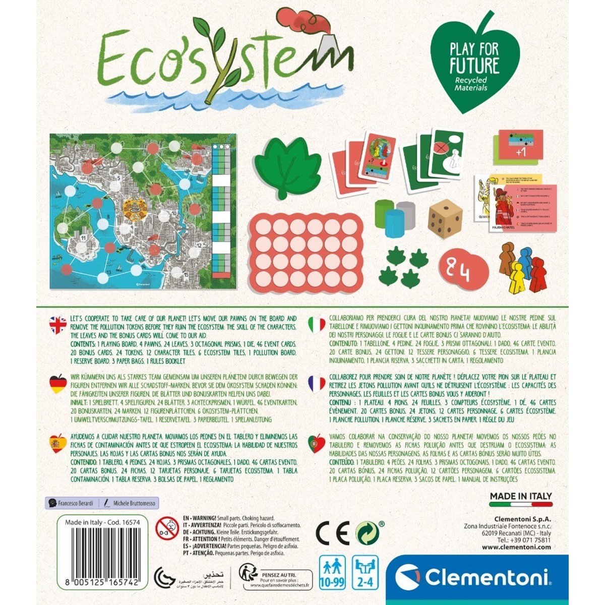 L'écosystème - 100% recyclé couleur unique, CLEMENTONI