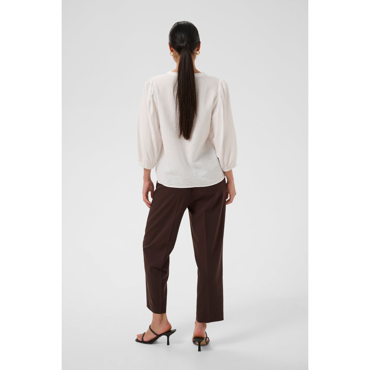 Blouse à manches longues blanc chalk, KAFFE