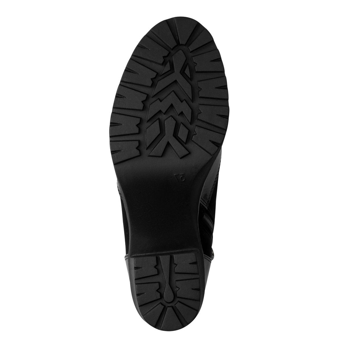 Bottine Chelsea talon bloc noir combiné, MARCO TOZZI