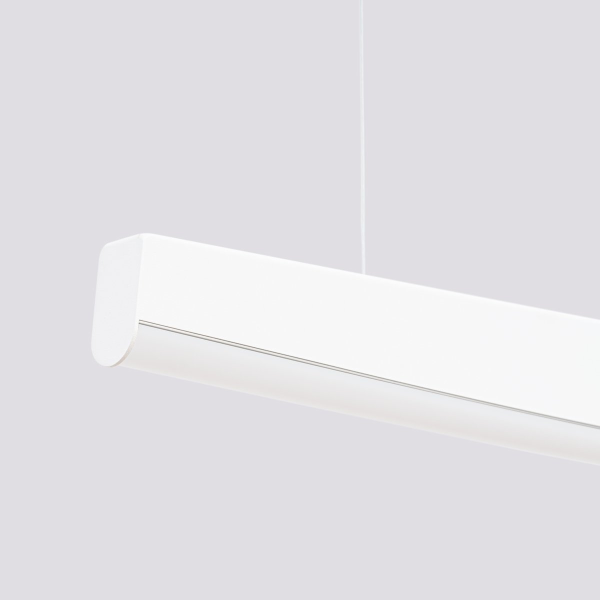 Suspension Acier Blanc LED 1 Jorun blanc, EDEN
