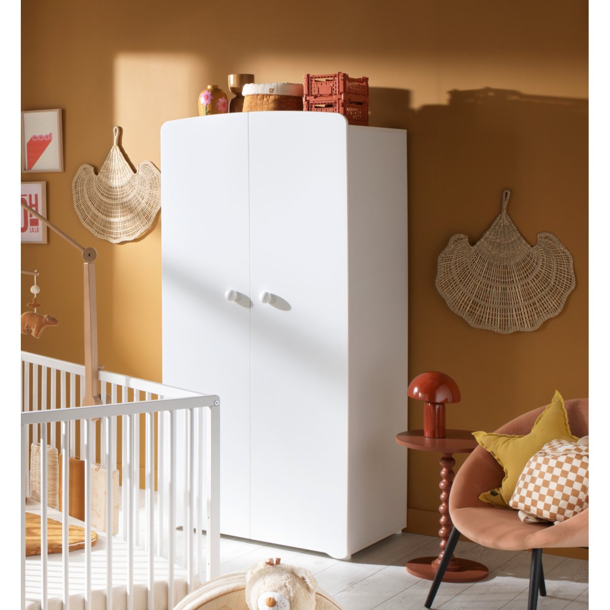 Armoire bébé 2 portes blanc, BABY PRICE