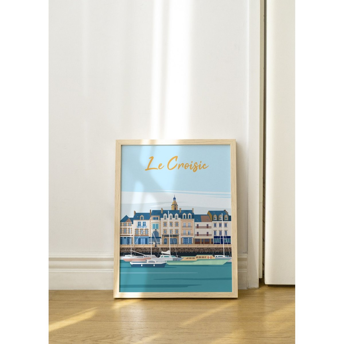 Affiche ville Le Croisic blanc, L'AFFICHERIE