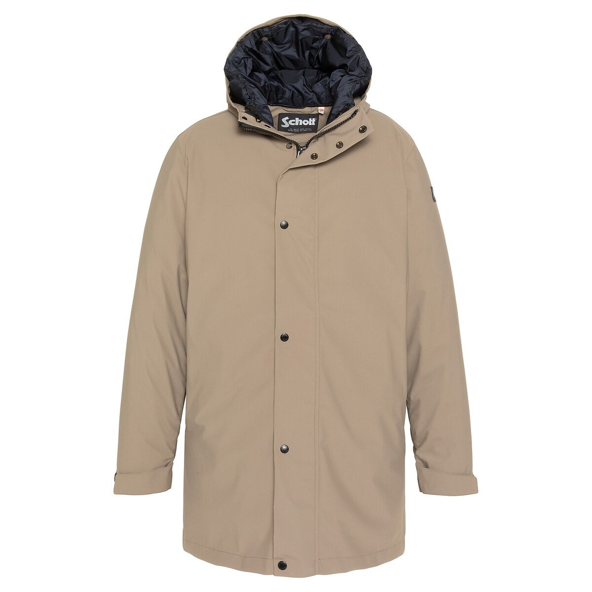 Parka longue chaude 3 en 1, à capuche, CANTON marine/beige, SCHOTT