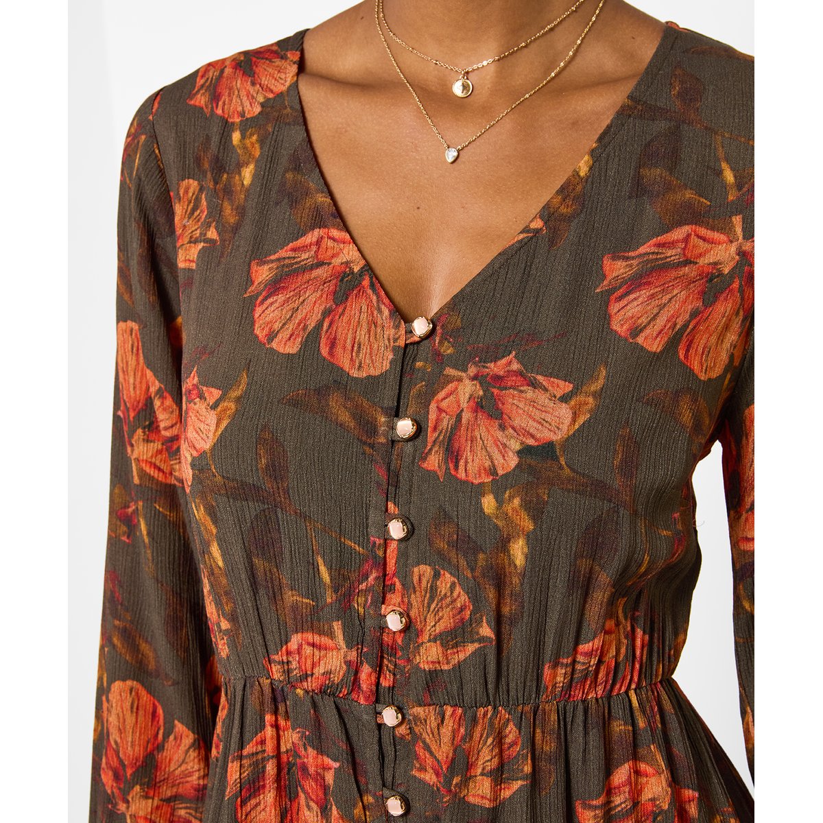 Robe Longue Boutonnée Eden vert, JOE BROWNS