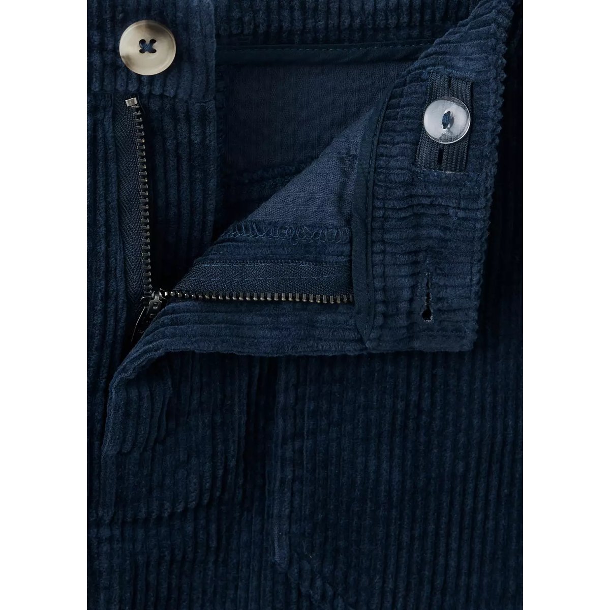 Jupe en velours côtelé coton bleu marine, MANGO KIDS