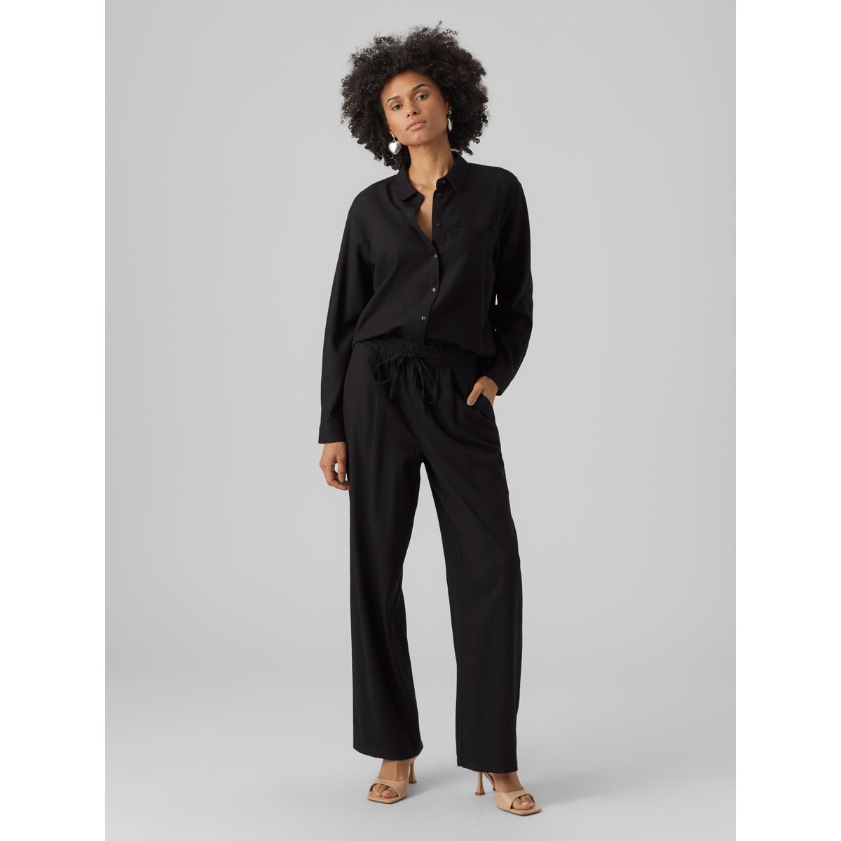 Pantalon À Jambe Large noire - black, VERO MODA