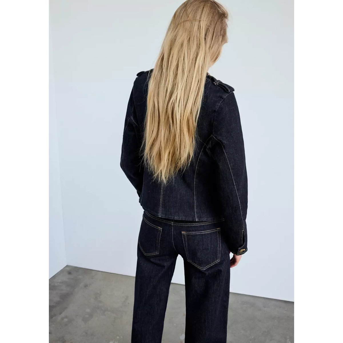 Blouson candela bleu, MANGO
