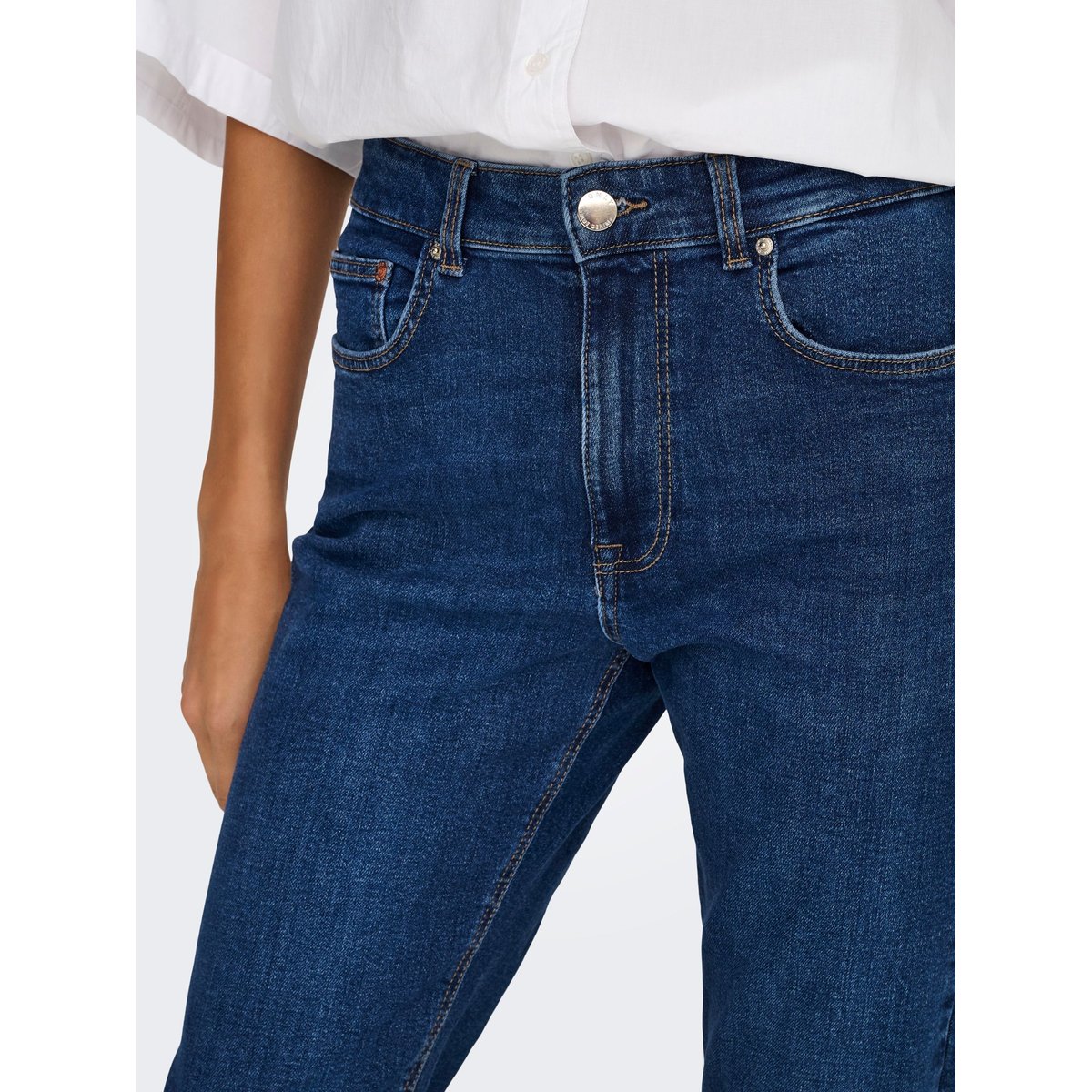 Jean Coupe Droite dark blue denim, ONLY