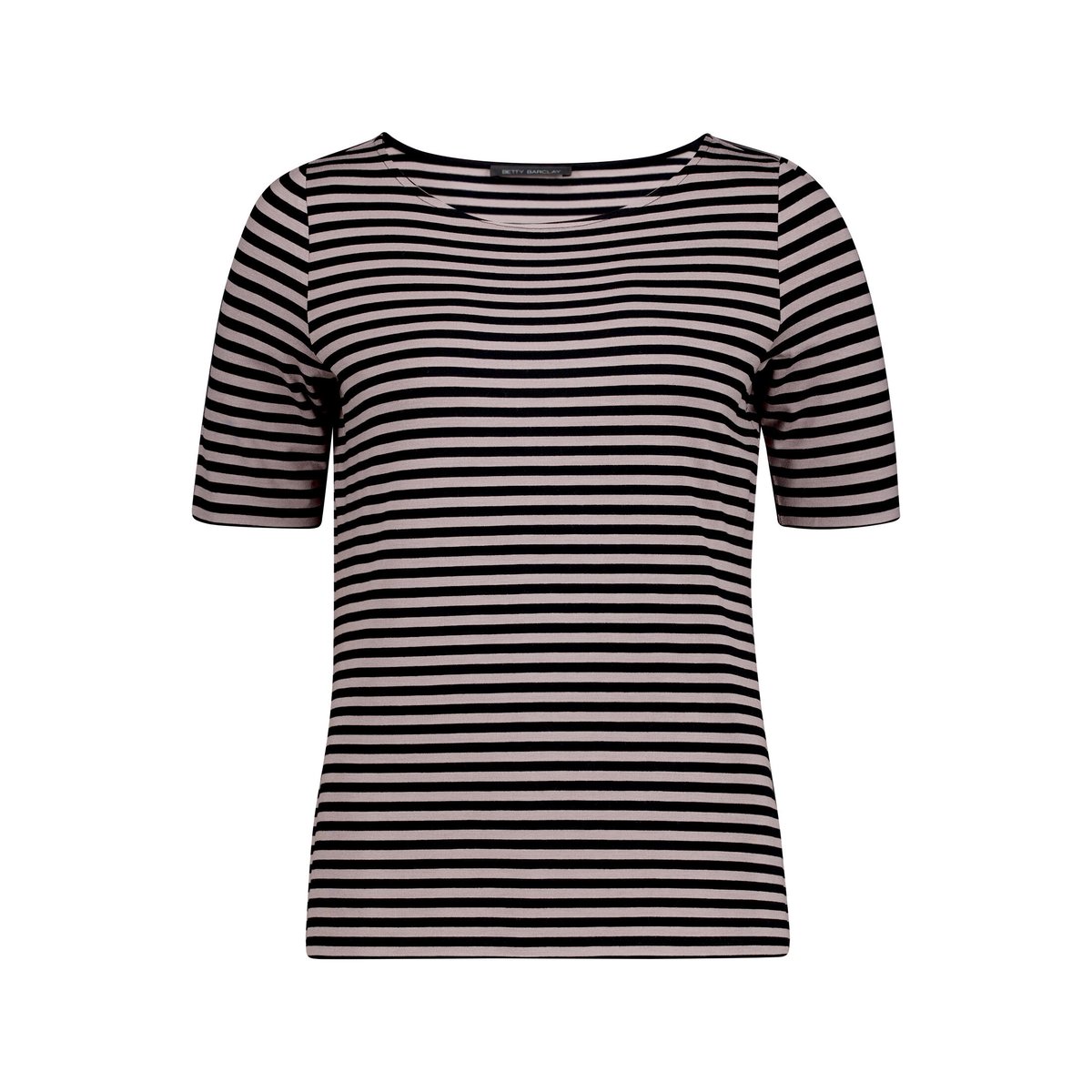 T-shirt basique manches courtes taupe/black, BETTY BARCLAY