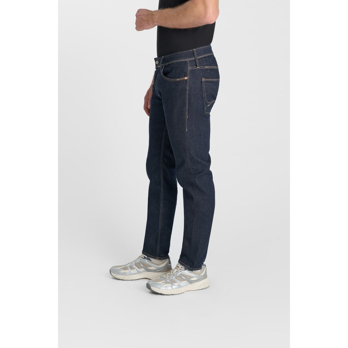 Pantalon droite en jeans ZULIGI purple, LE TEMPS DES CERISES