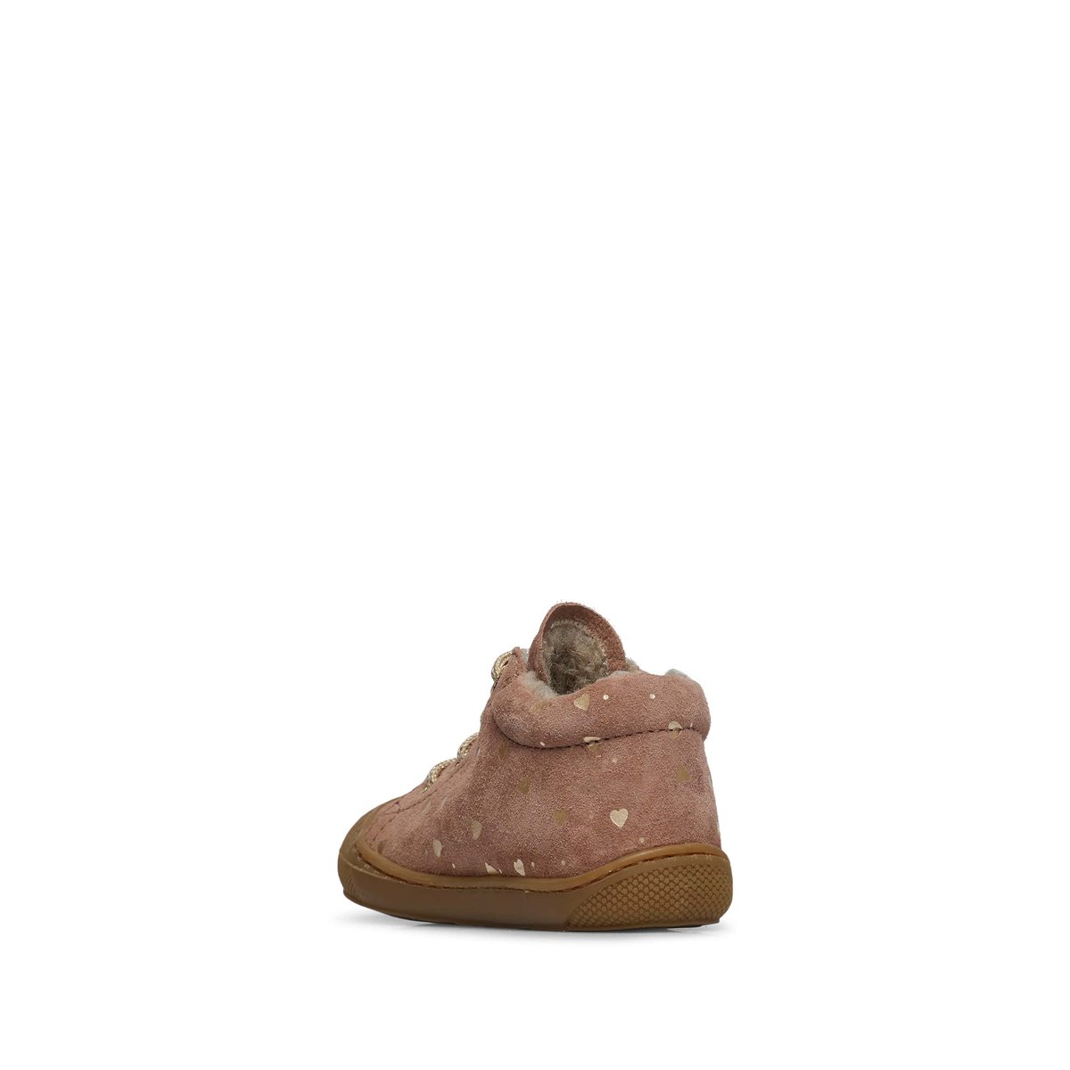 Chaussures premiers pas en suède COCOON rose poudré, NATURINO