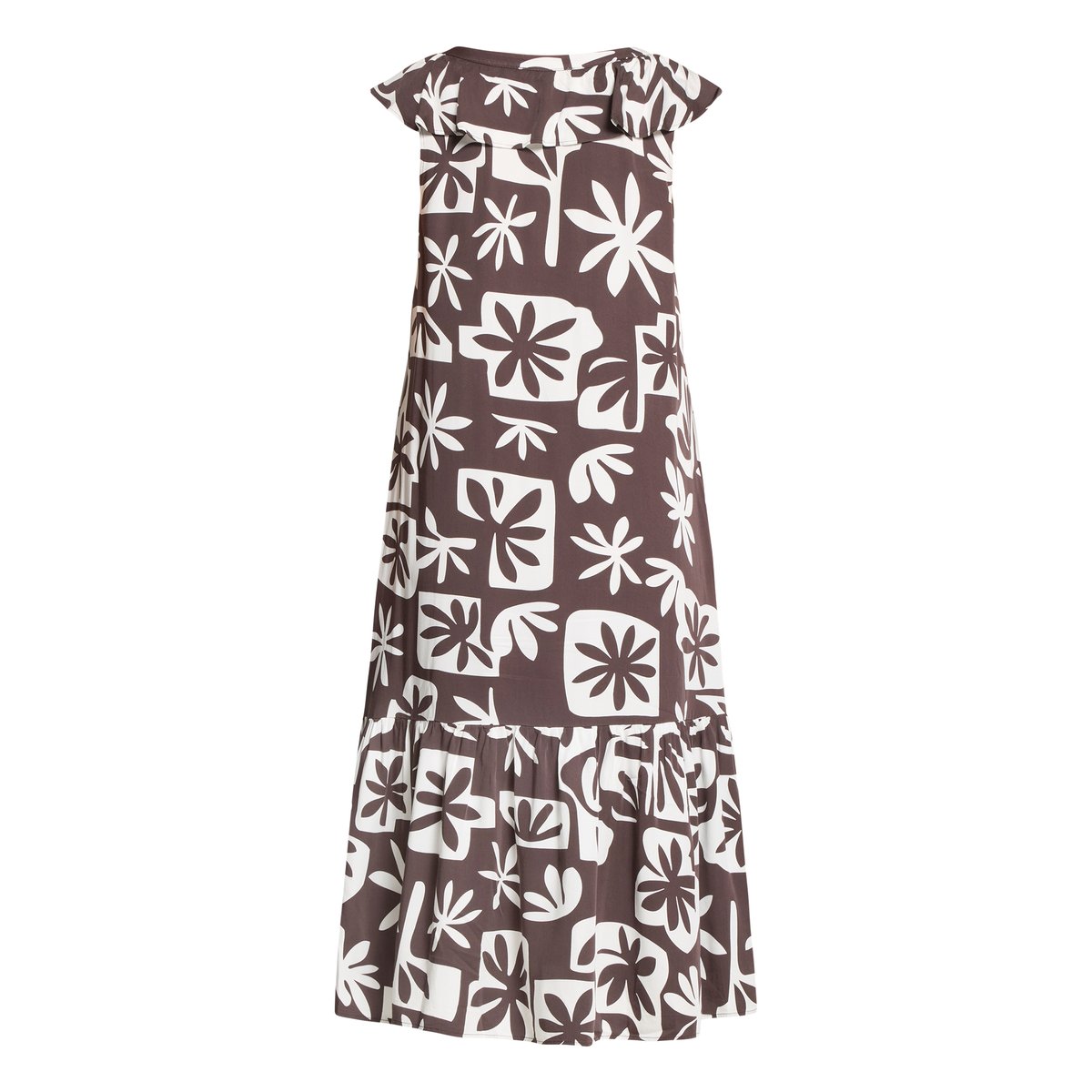 Robe casual à manches à ailettes brown/white, CARTOON